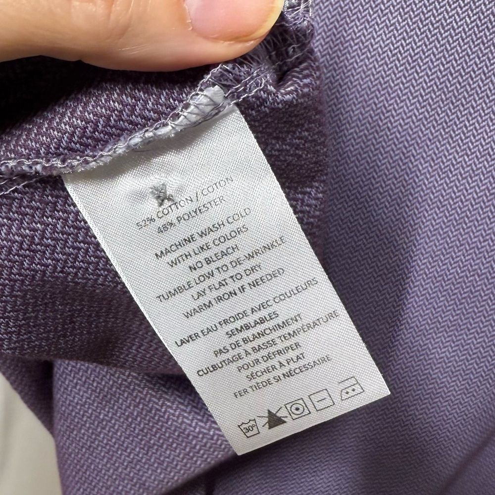 Robert Barakett Fernwood Long Sleeve Henley In Purple L Nwot — image 8 of 8